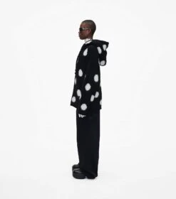 Marc Jacobs The Brushed Spots Knit Hoodie BLACK/WHITE -Marc Jacobs MJI 2F3RTP016K22 005 F8F8F8 1 1 ALT2
