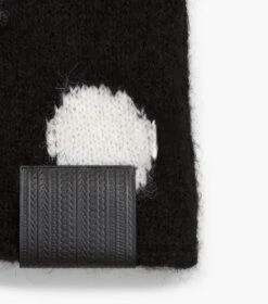 Marc Jacobs The Brushed Spots Knit Hoodie BLACK/WHITE -Marc Jacobs MJI 2F3RTP016K22 005 F8F8F8 1 1 ALT5