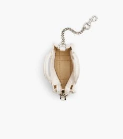 Marc Jacobs The Nano Tote Bag Charm COTTON/SILVER -Marc Jacobs MJI 2F3SCP005S07 140 F8F8F8 1 1 ALT2