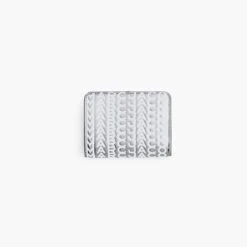 Marc Jacobs The Monogram Metallic Mini Compact Wallet SILVER/BRIGHT WHITE