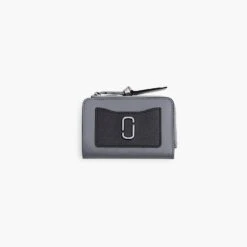 Marc Jacobs The Utility Snapshot Slim Bifold Wallet WOLF GREY MULTI