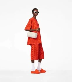 Marc Jacobs The Leather Duffle Bag COTTON/SILVER -Marc Jacobs MJI 2P3HDF003H01 140 F8F8F8 1 1 ALT3