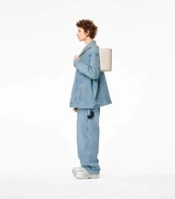 Marc Jacobs The Leather Duffle Bag COTTON/SILVER -Marc Jacobs MJI 2P3HDF003H01 140 F8F8F8 1 1 ALT8