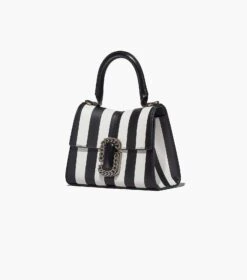 Marc Jacobs The Striped St. Marc Mini Top Handle BLACK/WHITE -Marc Jacobs MJI 2P3HSC005H01 005 F8F8F8 1 1 ALT4