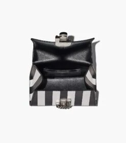 Marc Jacobs The Striped St. Marc Mini Top Handle BLACK/WHITE -Marc Jacobs MJI 2P3HSC005H01 005 F8F8F8 1 1 ALT6