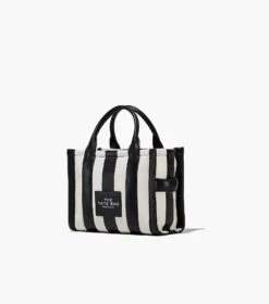 Marc Jacobs The Striped Small Tote Bag BLACK/WHITE -Marc Jacobs MJI 2P3HTT023H01 005 F8F8F8 1 1 ALT4