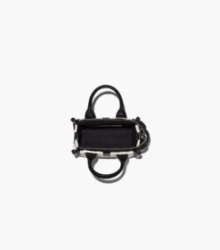 Marc Jacobs The Striped Mini Tote Bag BLACK/WHITE -Marc Jacobs MJI 2P3HTT024H01 005 F8F8F8 1 1 ALT6