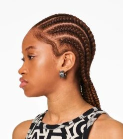 Marc Jacobs The Monogram Engraved Hoops AGED SILVER -Marc Jacobs MJI 2P3JER001J15 045 F8F8F8 1 1 ALT1