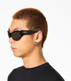 Marc Jacobs The Monogram Engraved Hoops AGED SILVER -Marc Jacobs MJI 2P3JER001J15 045 F8F8F8 1 1 ALT3