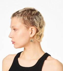 Marc Jacobs The Tote Bag Earrings LIGHT ANTIQUE GOLD -Marc Jacobs MJI 2P3JER001J46 970 F8F8F8 1 1 ALT1