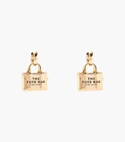 Marc Jacobs The Tote Bag Earrings LIGHT ANTIQUE GOLD -Marc Jacobs MJI 2P3JER001J46 970 F8F8F8 1 1 MAIN 1