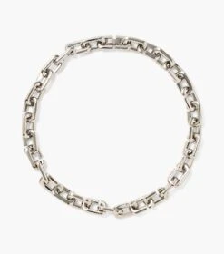 Marc Jacobs The J Marc Chain Link Necklace SILVER -Marc Jacobs MJI 2P3JNC001J32 040 F8F8F8 1 1 MAIN 1