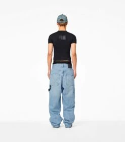 Marc Jacobs The Oversized Carpenter Jean SUN BLEACHED DENIM -Marc Jacobs MJI 2P3RBT002D01 474 F8F8F8 1 1 ALT7