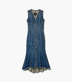 Marc Jacobs The Wave Denim Dress SWELL DENIM -Marc Jacobs MJI 2P3RDR001D01 475 F8F8F8 1 1 ALT1