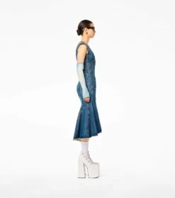 Marc Jacobs The Wave Denim Dress SWELL DENIM -Marc Jacobs MJI 2P3RDR001D01 475 F8F8F8 1 1 ALT3
