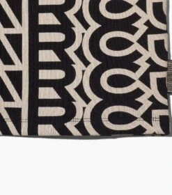 Marc Jacobs The Monogram Racer Rib Dress BLACK/IVORY -Marc Jacobs MJI 2P3RDR006C11 004 F8F8F8 1 1 ALT4