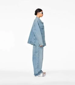 Marc Jacobs The Denim Trucker Jacket SUN BLEACHED DENIM -Marc Jacobs MJI 2P3RJC009D01 474 F8F8F8 1 1 ALT2