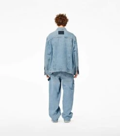 Marc Jacobs The Denim Trucker Jacket SUN BLEACHED DENIM -Marc Jacobs MJI 2P3RJC009D01 474 F8F8F8 1 1 ALT6