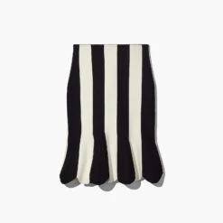 Marc Jacobs The Scuba Stripe Skirt BLACK/IVORY