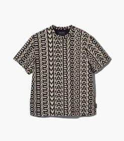 Marc Jacobs The Monogram Big T-Shirt BLACK/IVORY -Marc Jacobs MJI 2P3RTP002C01 004 F8F8F8 1 1 ALT1