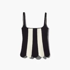 Marc Jacobs The Scuba Stripe Top BLACK/IVORY