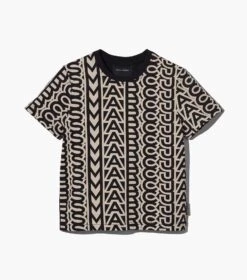 Marc Jacobs The Monogram Baby Tee BLACK/IVORY -Marc Jacobs MJI 2P3RTP006C01 004 F8F8F8 1 1 ALT1