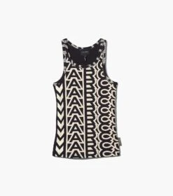Marc Jacobs The Monogram Rib Tank BLACK/IVORY -Marc Jacobs MJI 2P3RTP016C12 004 F8F8F8 1 1 ALT1