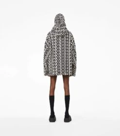 Marc Jacobs The Monogram Oversized Hoodie BLACK/IVORY -Marc Jacobs MJI 2P3RTP032C03 004 F8F8F8 1 1 ALT7