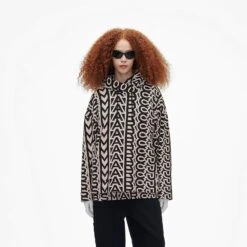 Marc Jacobs The Monogram Oversized Hoodie BLACK/IVORY