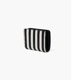 Marc Jacobs The Striped J Marc Mini Compact Wallet BLACK/WHITE -Marc Jacobs MJI 2P3SMP027S01 005 F8F8F8 1 1 ALT1