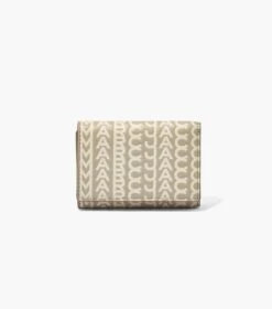 Marc Jacobs The Monogram Medium Trifold Wallet KHAKI -Marc Jacobs MJI 2P3SMP055S01 223 F8F8F8 1 1 MAIN 1
