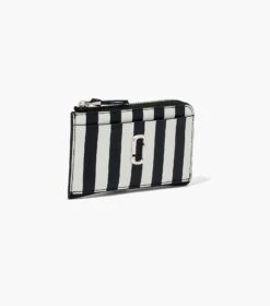 Marc Jacobs The Striped J Marc Top Zip Multi Wallet BLACK/WHITE -Marc Jacobs MJI 2P3SMP093S01 005 F8F8F8 1 1 ALT2