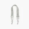 Marc Jacobs The Monogram Utility Webbing Strap WHITE/SILVER