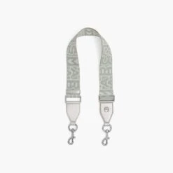 Marc Jacobs The Monogram Utility Webbing Strap WHITE/SILVER