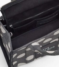 Marc Jacobs The Spots Jacquard Medium Tote BLACK/IVORY -Marc Jacobs MJI 2R3HTT023H01 004 F8F8F8 1 1 ALT4