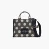 Marc Jacobs The Spots Jacquard Medium Tote BLACK/IVORY