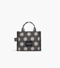 Marc Jacobs The Spots Jacquard Small Tote BLACK/IVORY -Marc Jacobs MJI 2R3HTT024H01 004 F8F8F8 1 1 ALT2