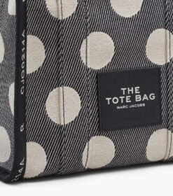 Marc Jacobs The Spots Jacquard Small Tote BLACK/IVORY -Marc Jacobs MJI 2R3HTT024H01 004 F8F8F8 1 1 ALT4