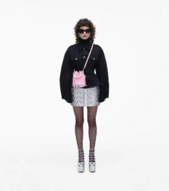 Marc Jacobs The Leather Mini Bucket Bag FLURO CANDY PINK -Marc Jacobs MJI 2S3HCR058H03 691 F8F8F8 1 1 ALT1