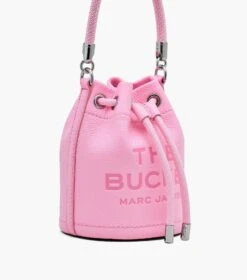 Marc Jacobs The Leather Mini Bucket Bag FLURO CANDY PINK -Marc Jacobs MJI 2S3HCR058H03 691 F8F8F8 1 1 ALT5