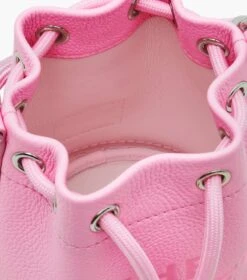 Marc Jacobs The Leather Mini Bucket Bag FLURO CANDY PINK -Marc Jacobs MJI 2S3HCR058H03 691 F8F8F8 1 1 ALT6