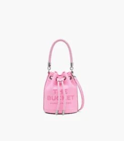Marc Jacobs The Leather Mini Bucket Bag FLURO CANDY PINK -Marc Jacobs MJI 2S3HCR058H03 691 F8F8F8 1 1 MAIN 4