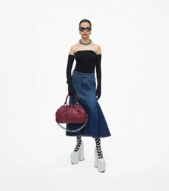 Marc Jacobs Re-Edition Quilted Leather Stam Bag CHERRY -Marc Jacobs MJI 2S3HSC002H03 602 F8F8F8 1 1 ALT1