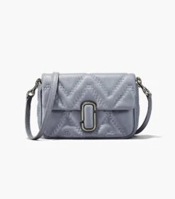 Marc Jacobs The Quilted Leather J Marc Shoulder Bag WOLF GREY -Marc Jacobs MJI 2S3HSH007H03 050 F8F8F8 1 1 ALT4