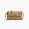Marc Jacobs The Quilted Leather J Marc Shoulder Bag CAMEL
