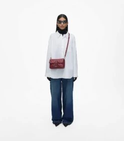 Marc Jacobs The Quilted Leather J Marc Shoulder Bag CHERRY -Marc Jacobs MJI 2S3HSH007H03 602 F8F8F8 1 1 ALT1