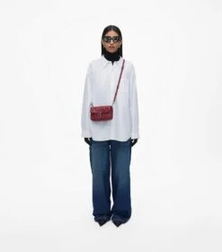 Marc Jacobs The Quilted Leather J Marc Mini Bag CHERRY -Marc Jacobs MJI 2S3HSH016H03 602 F8F8F8 1 1 ALT1