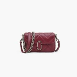 Marc Jacobs The Quilted Leather J Marc Mini Bag TRUE RED