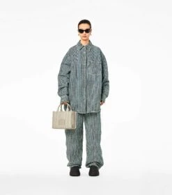 Marc Jacobs The Monogram Leather Small Tote Bag KHAKI -Marc Jacobs MJI 2S3HTT001H03 223 F8F8F8 1 1 ALT3