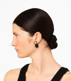 Marc Jacobs The Charmed Heart Hoops DTM BLACK MULTI -Marc Jacobs MJI 2S3JER001J24 002 F8F8F8 1 1 ALT1